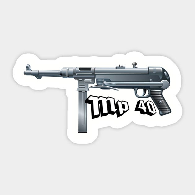 MP40 Sticker by theanomalius_merch